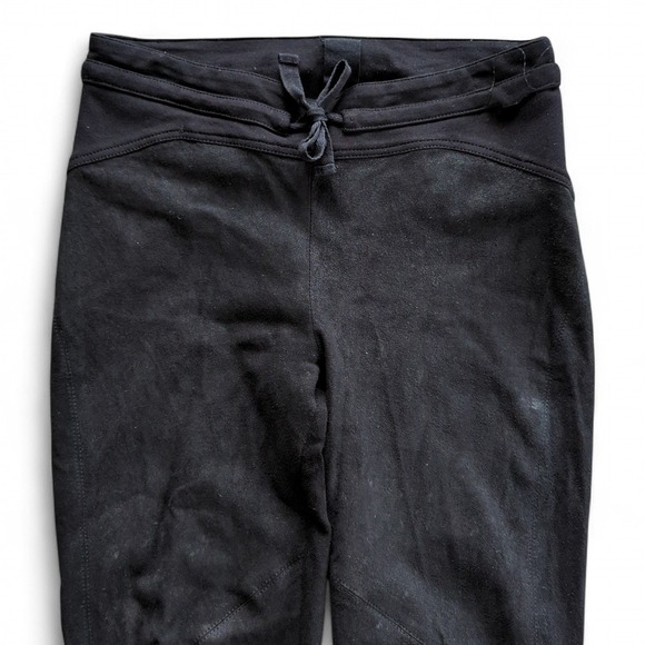 Isabel Benenato Black Leather Drawstring Leggings US 4–6 - Picture 5 of 11